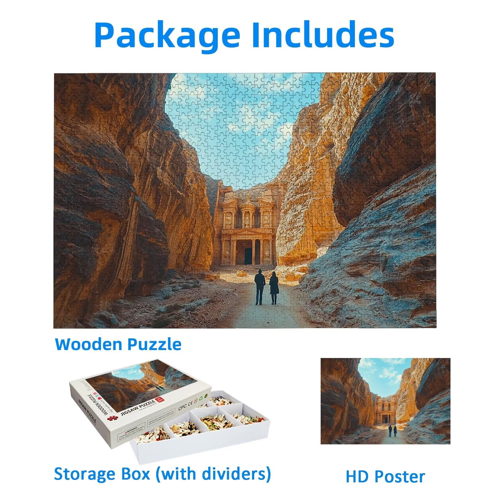 Puzzle Canyon 4000 Pièces Adultes, Puzzle 4000 Pièces pour Adultes et Enfants à Partir de 14 Ans, Paysage Puzzles Bois de Qualité Supérieure avec Une Boîte d'emballage Exquise, Cadeau Femme, -2487