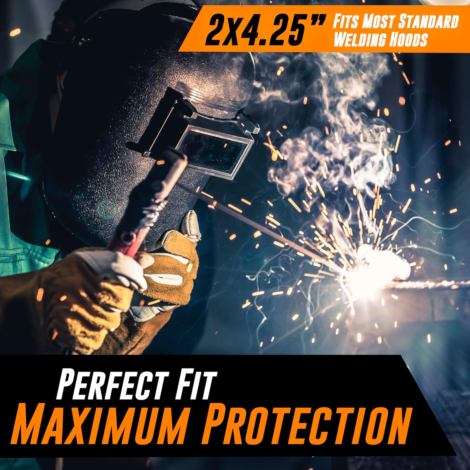 Mutt Tools 25 Pack Clear Welding Lenses 2x4.25 - Premium 0.04" Thick Clear Lens for Welding Hood - 2x4 Welding Lens Clear - Replacement Welding Helmet Lens for Standard Helmets - Image 7