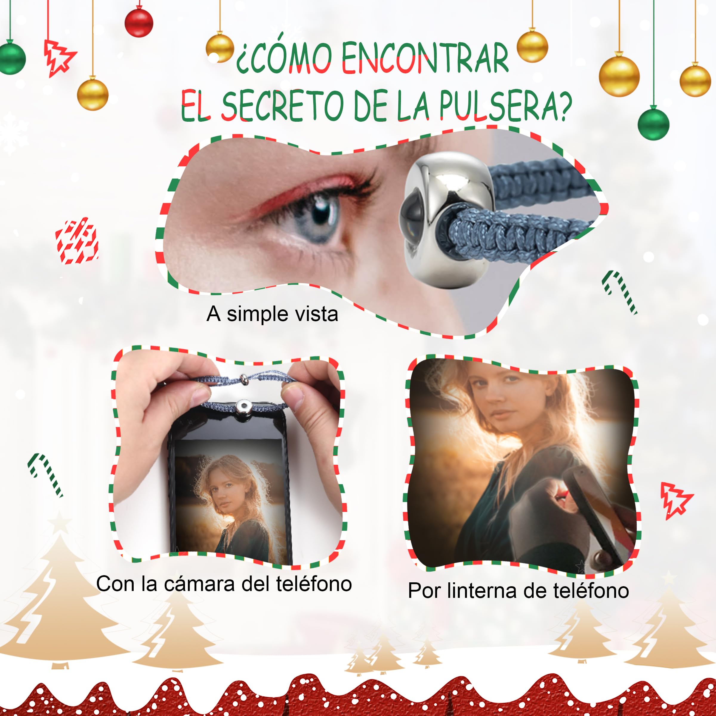 EMIRISTIC Pulsera de fotos personalizada con imagen interior – Pulsera hecha a mano con imagen personalizada para San Valentín — view 4