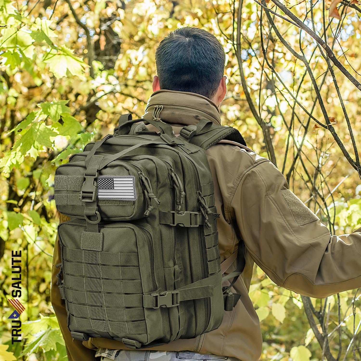 Tru Salute 45L wojskowy plecak taktyczny duży wojskowy 3-dniowy plecak szturmowy Molle Bugout Bag plecak