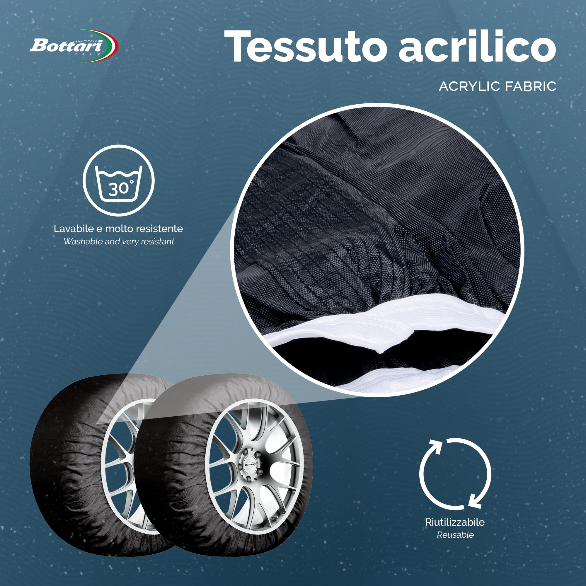 Bottari Calze da Neve Omologate Italia Arctic Socks 2 Calze Taglia M Nero R13-R19