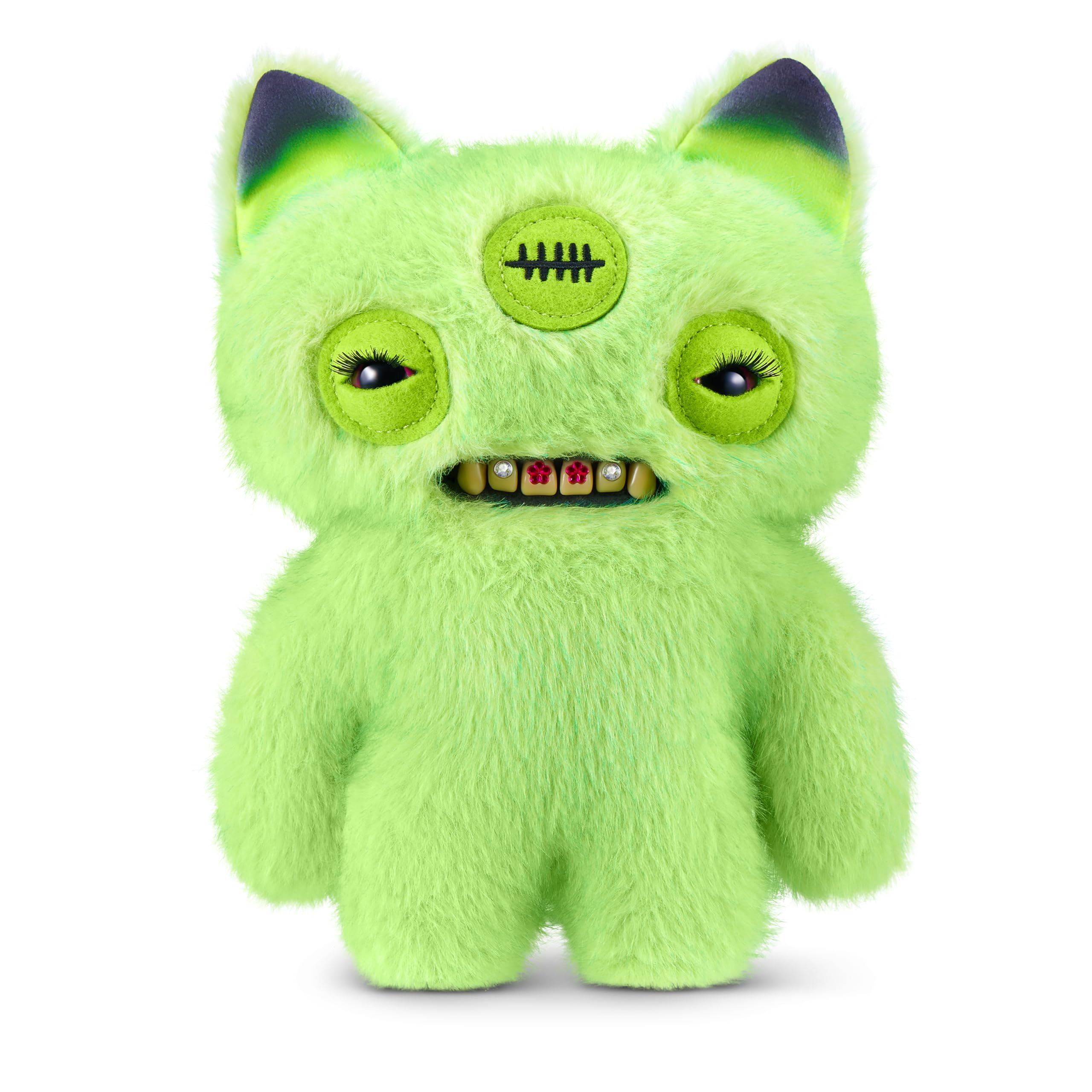 Fuggler Baddies Fuggs 9 Inch Plush Collectible Toy (Annoyed Alien) by ZURU Featuring Funny Ugly Monster Designs with Fierce Attitude, Bold Style, Unsettling Expressions