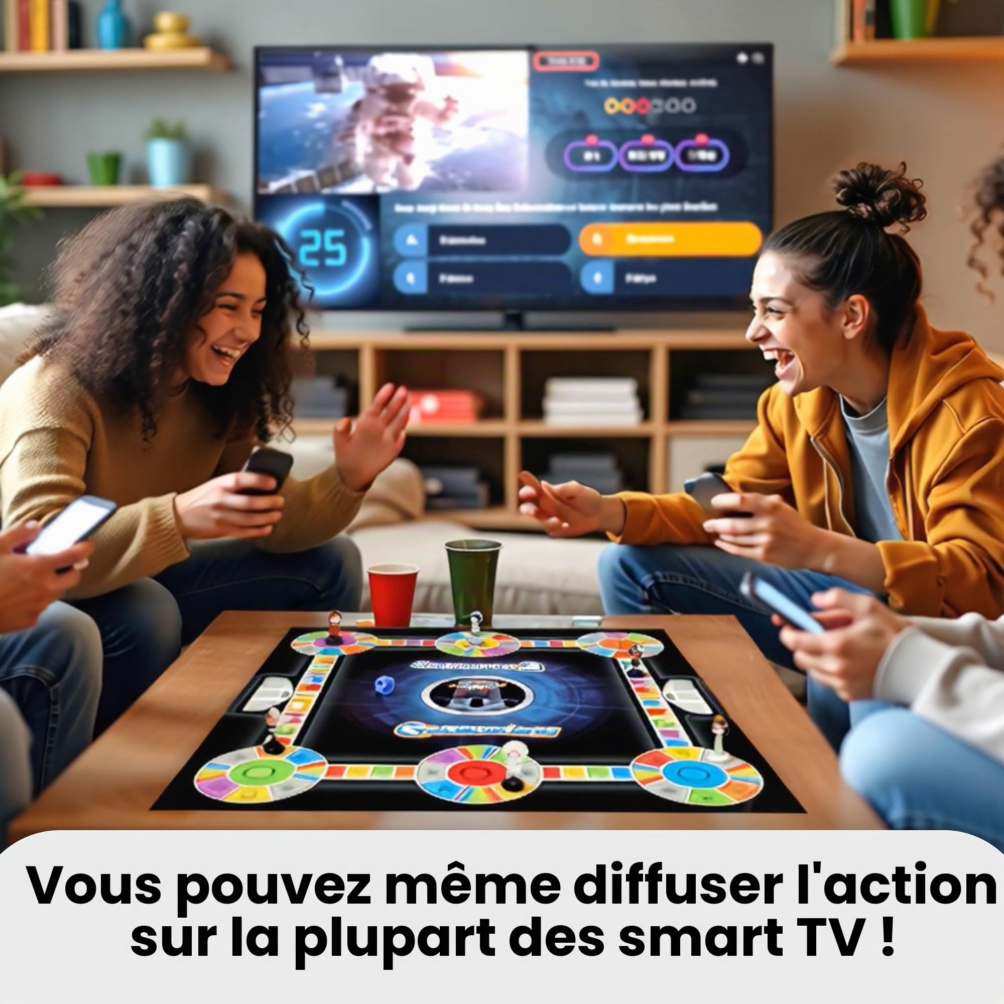 Outsmarted The Live Quiz Show Jeu de société pour Enfants, Adolescents et Adultes | La Meilleure Nuit de Jeu Familial | À partir de 8 Ans, Parfait pour 2 à 24 Joueurs | Plus de 10 000 Questions