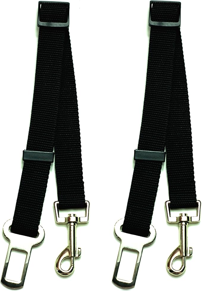 NAC&ZAC 2 Pack Adjustable Pet Seat Belt, Car Safety