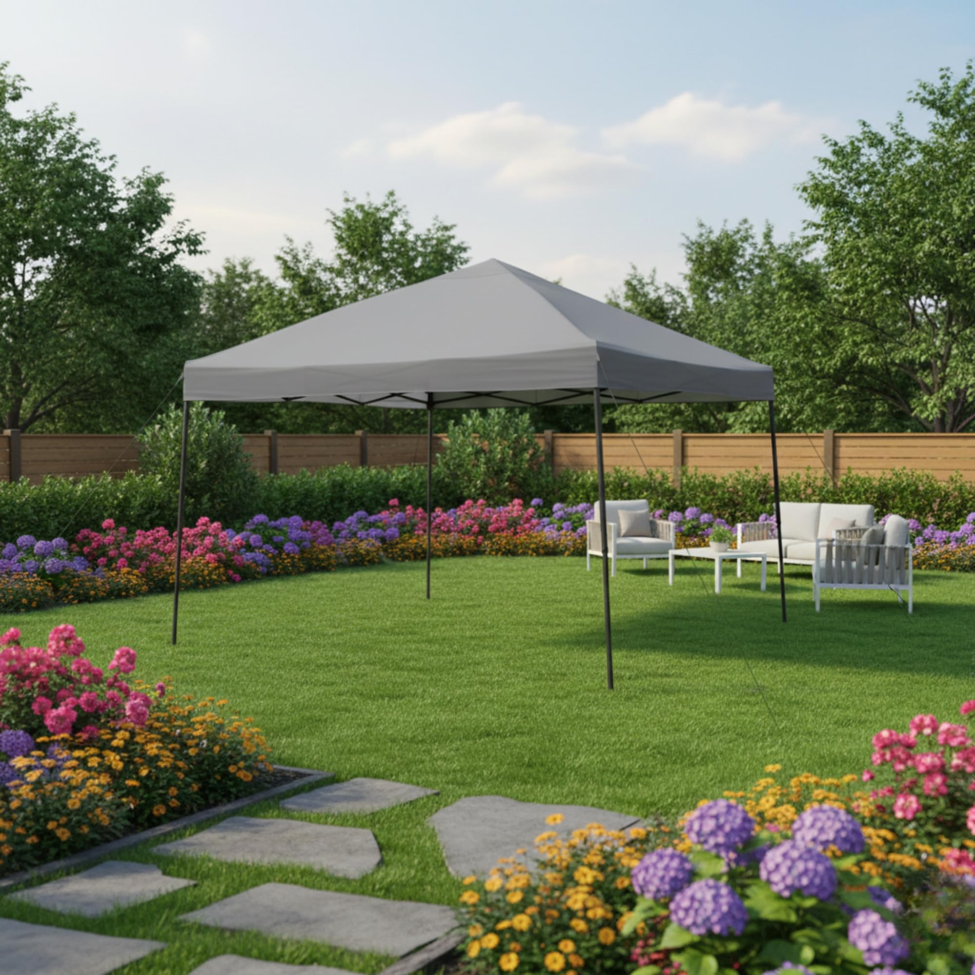Copertura Per Gazebo Garden Winds Di Ricambio Per Ozark Trail 350 Pop Up 3,5x3,5 M | Beige Whisper, UPF 50+ - 2
