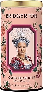 The Republic of Tea Bridgerton Queen Charlotte Ruby Herbal Tea, 36 Tea Bags