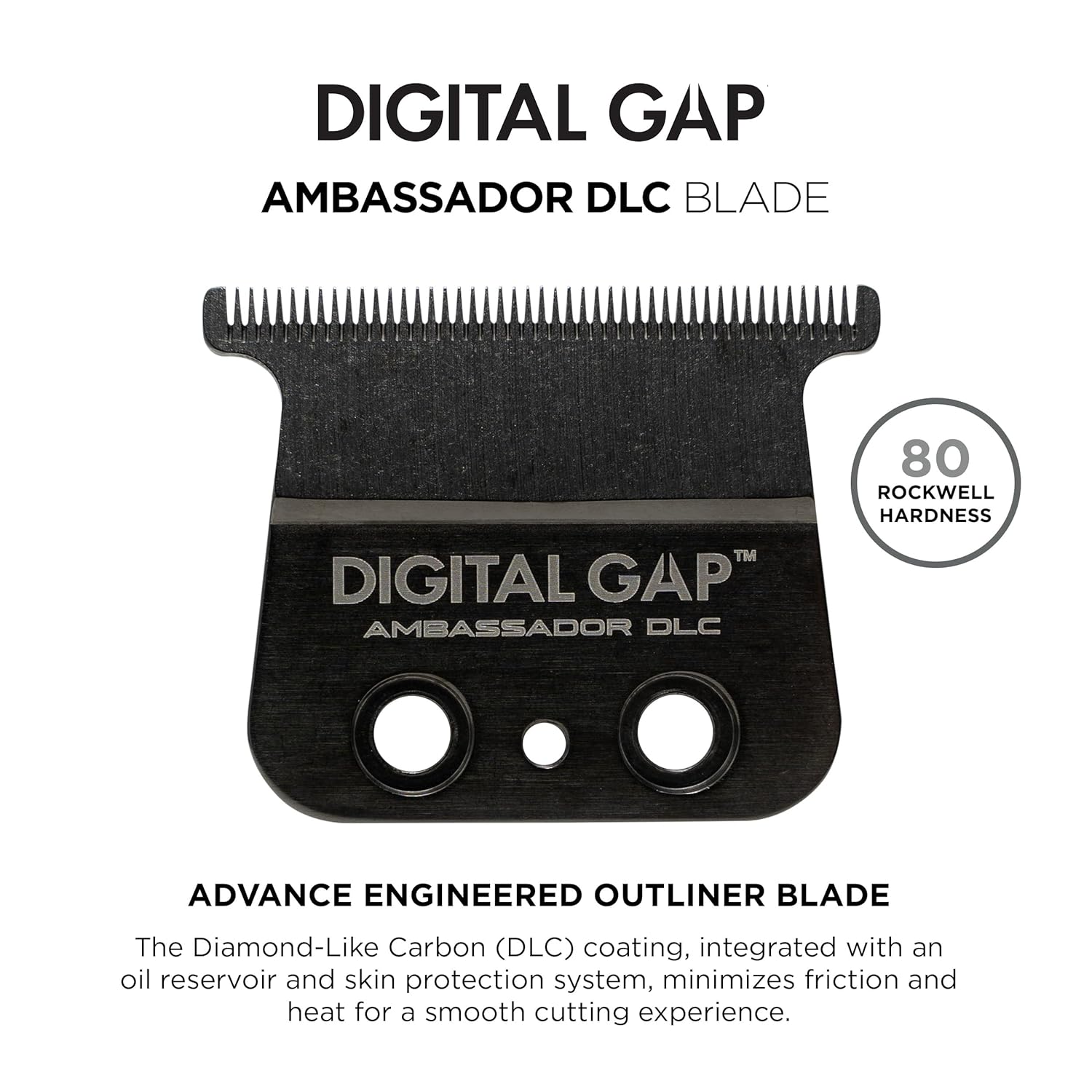COCCO Digital Gap Ambassador DLC Trimmer Blade, ADGT-DLC Replacement Blade Designed for Hyper Veloce Pro and Veloce Pro Trimmers