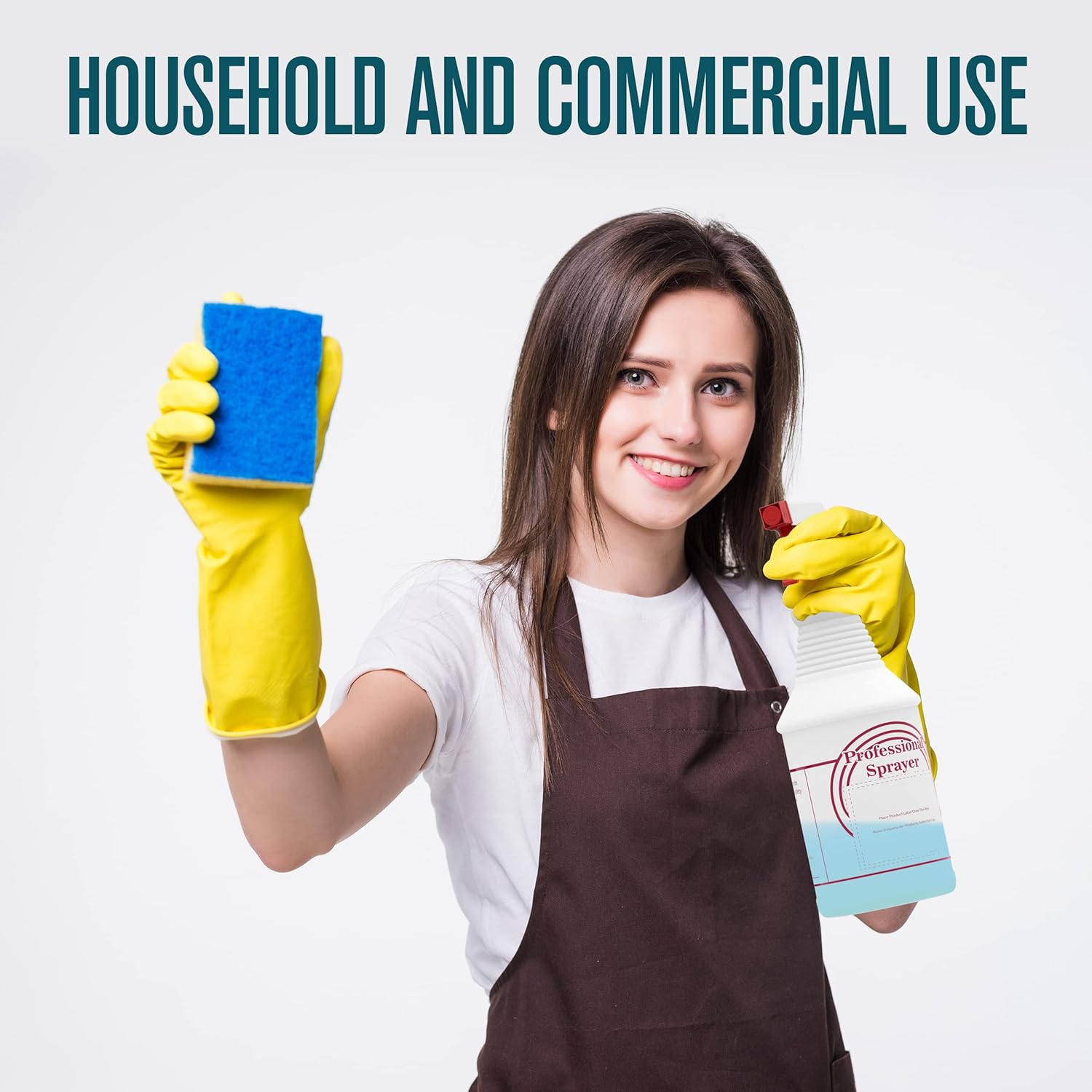 Spray Bottles, Empty Sprayer Bottle, Heavy Duty Cleaning Nozzle