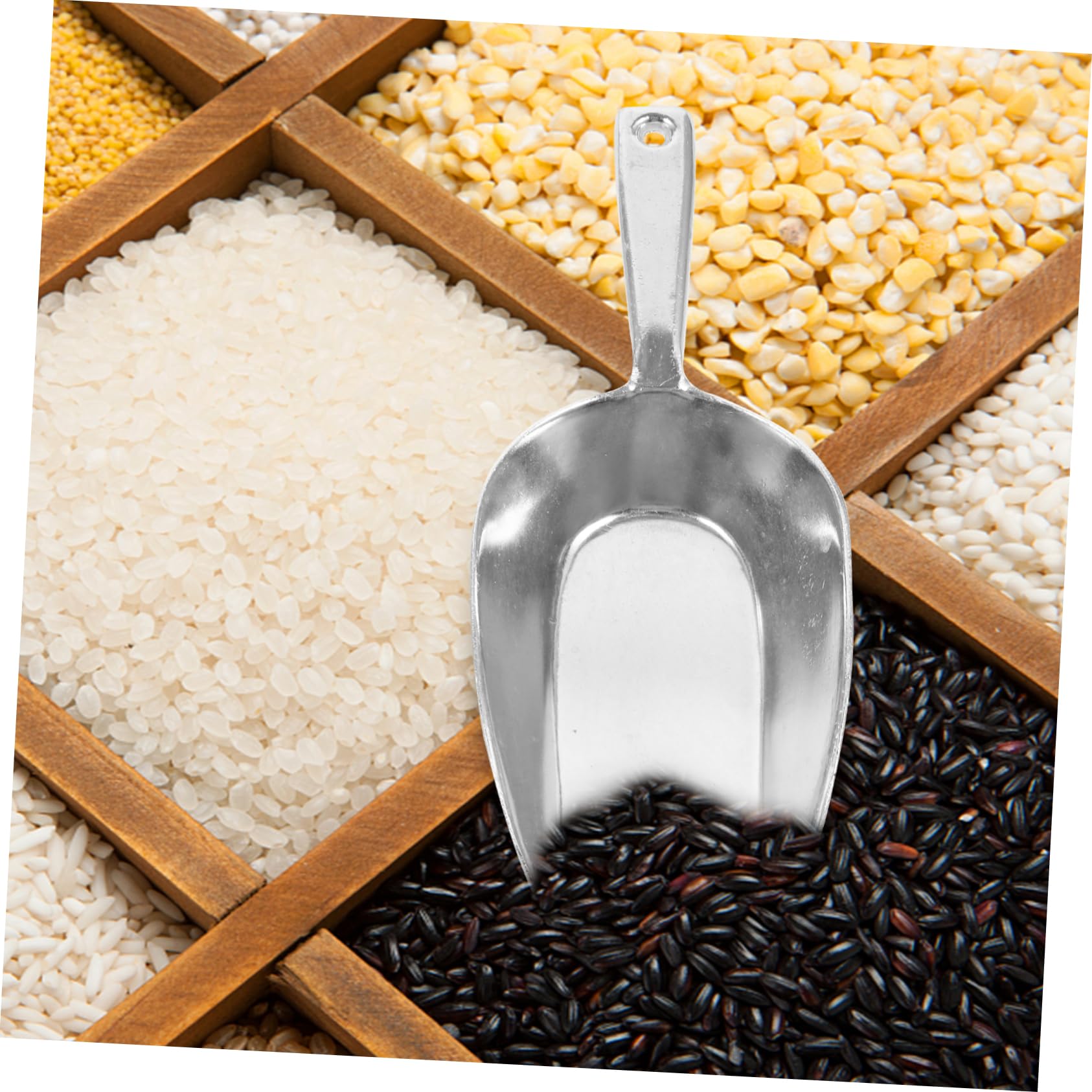 CIYODO Pelle Aluminium Multifonctionnelle Pour Cuisine Ustensile Pratique Pour Glaces Poudres Protéinées Et Farine S