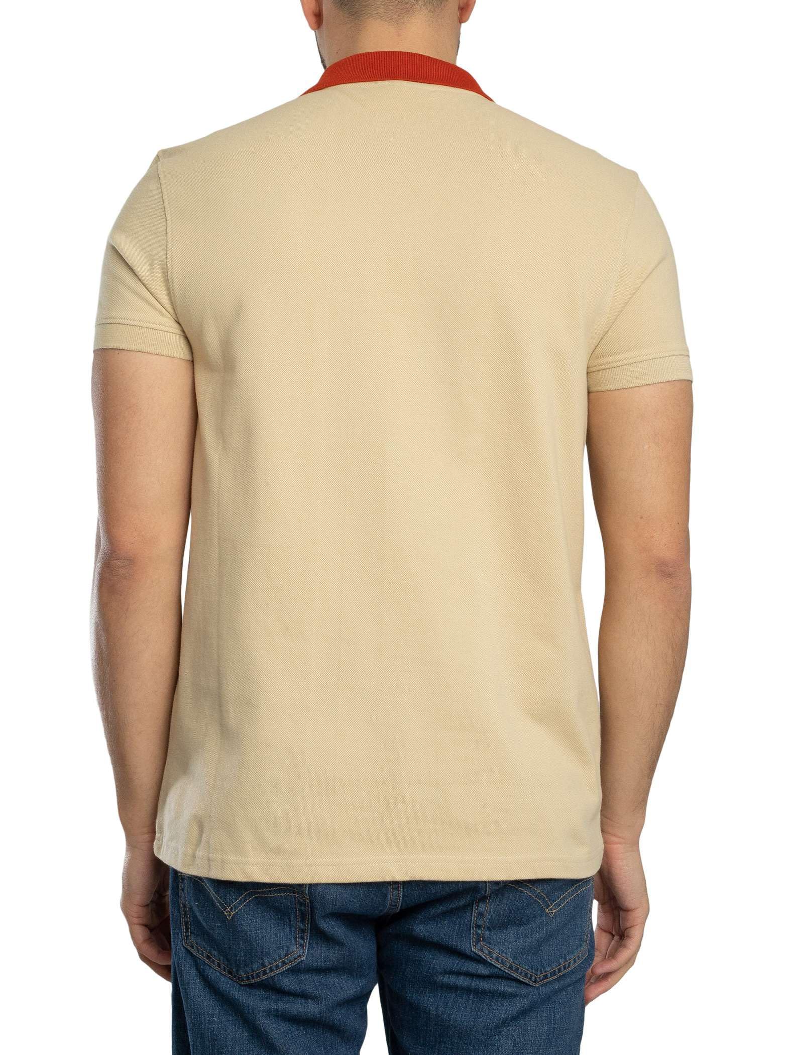 Sergio Tacchini Męski Koszulka Polo Supermac, Mojave Dessert/Rooibos Tea/Gardenia