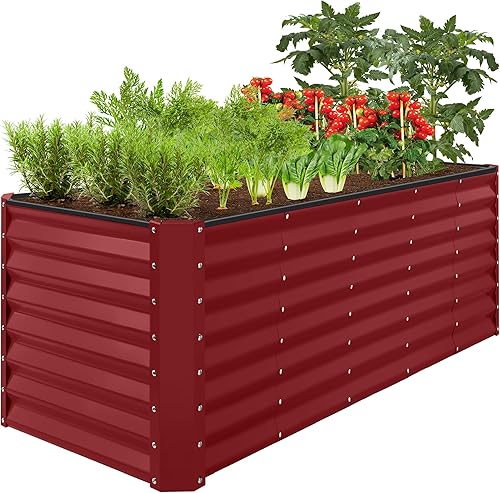Miniatura 27 de Best Choice Products Cama de jardín elevada de metal para exteriores de 6 x 3 x 2 pies, maceta de raíces profundas para verduras, flores, hierbas