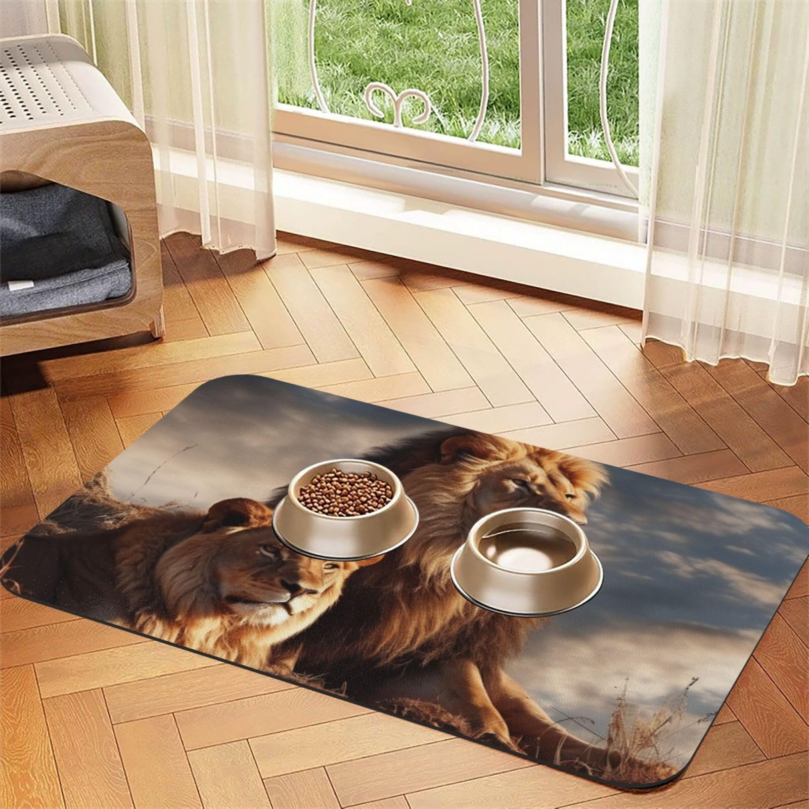 Tapis de nourriture pour chien pour garder une cuisine propre au quotidien
