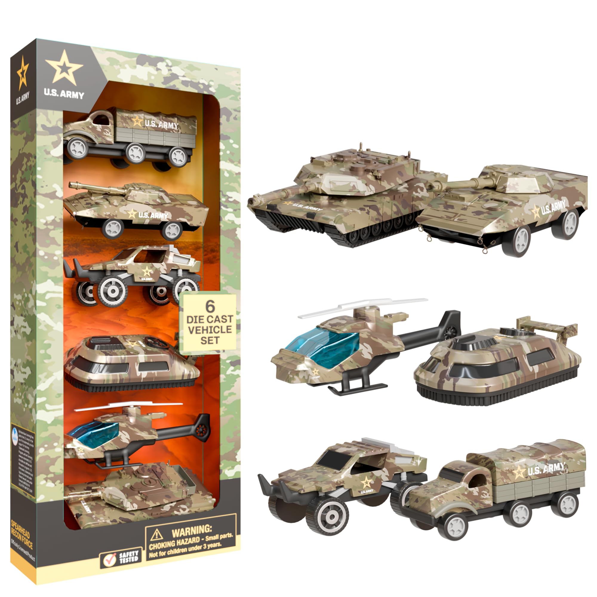 Amazon.com: Lollipop US Army Die-Cast Vehicle Set - 6 Military