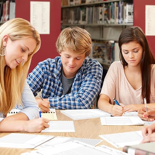 Miniatura 4 de Ctosree 200 hojas Cornell Notes - Cuaderno de hojas sueltas para sistema de toma de papel, 8.5 x 11 pulgadas, perforador de 3 agujeros, blanco, de