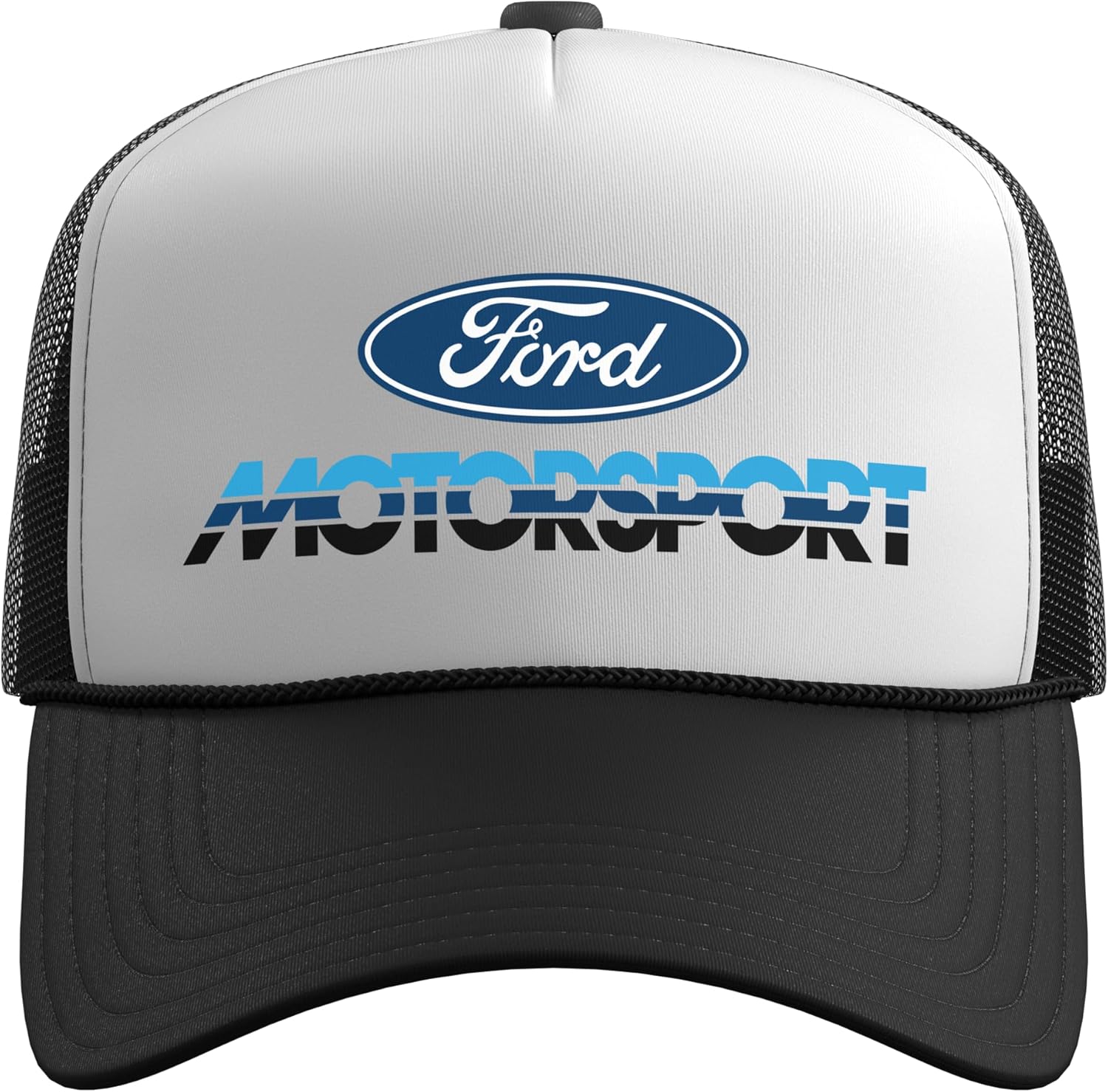 Ford Motorsport 3-Color Logo Trucker Hat with Adjustable Mesh Back