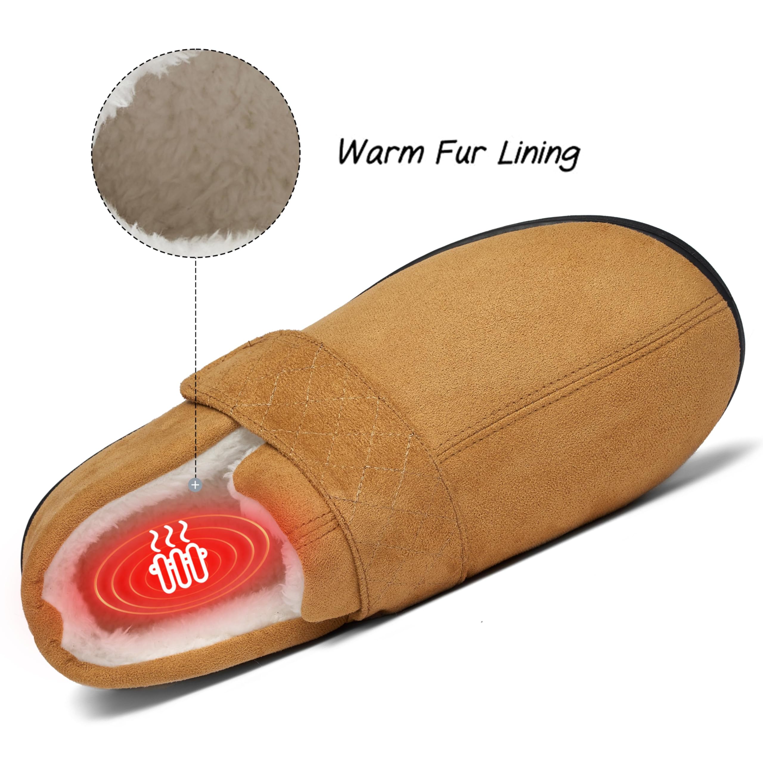 Mishansha Pantofole Uomo Invernali Ciabatte Donna Memory Foam Pantofola Caldo 36-49 EU