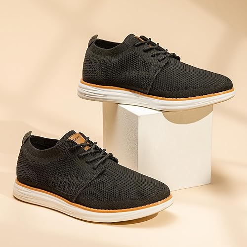 Vista 9 de Bruno Marc Zapatillas de malla para hombre Oxfords ligeras