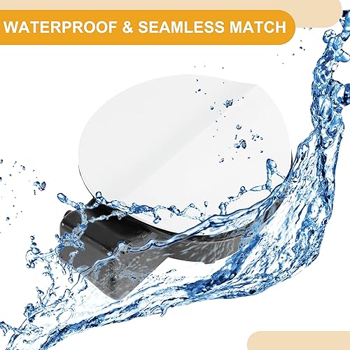 Miniatura 5 de Tapa de la puerta del depósito de combustible para Volkswagen CC 2006-2012 Llenadora de combustible Flap Cover Bolt Type No.3C8809857C ABS blanco