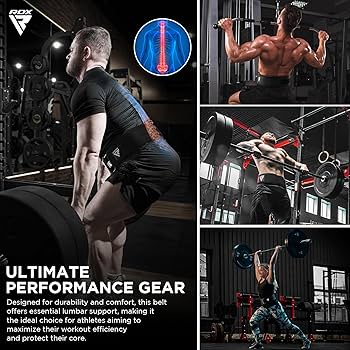 Amazon | RDX ウェイトリフティングベルト 4インチ 調整可能なバック