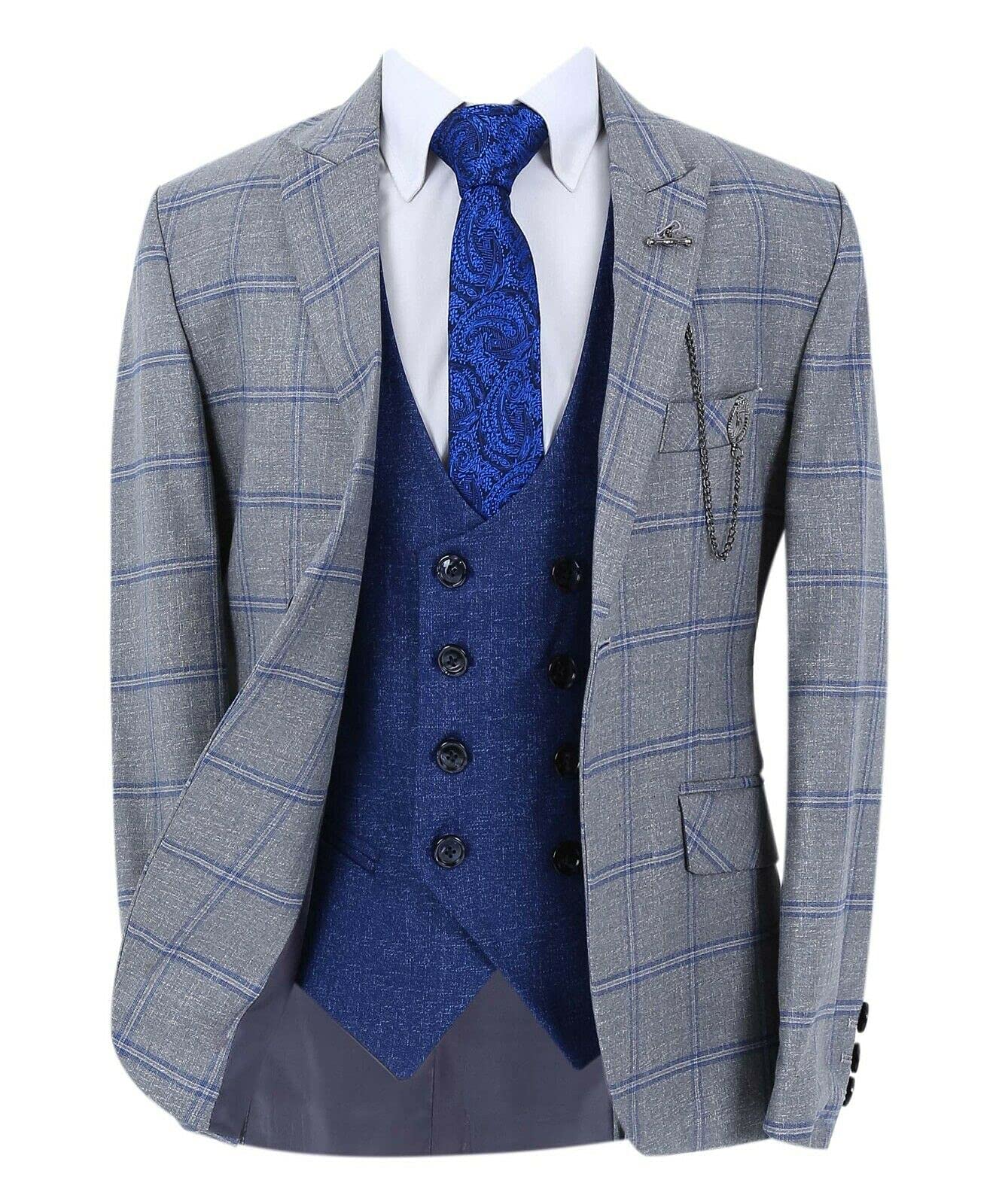 Costume 3 pièces ajusté pour adolescent de 12 ans élégant - 8