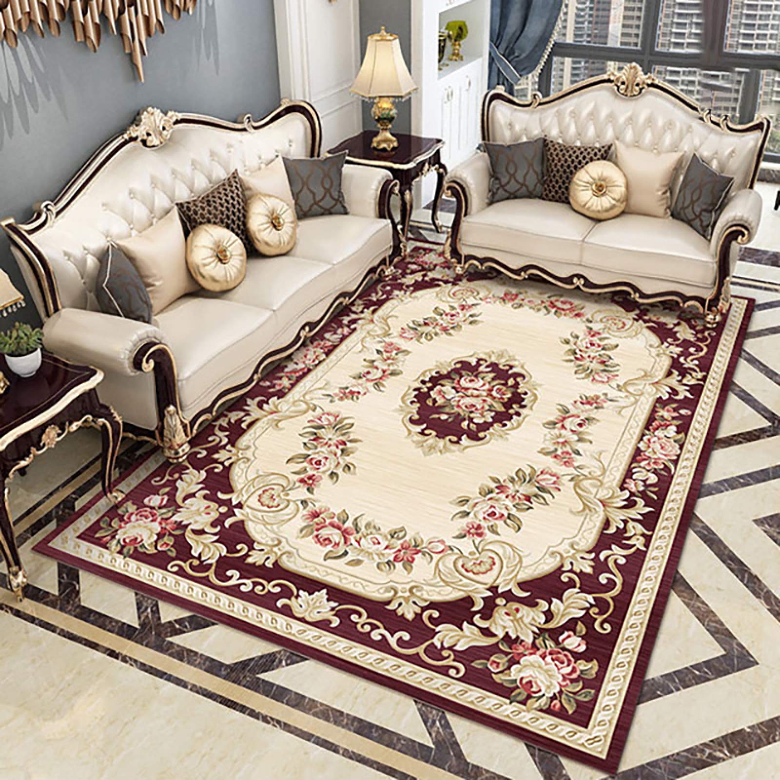 Tapis moderne salon nordique 200x300 cm géométrique