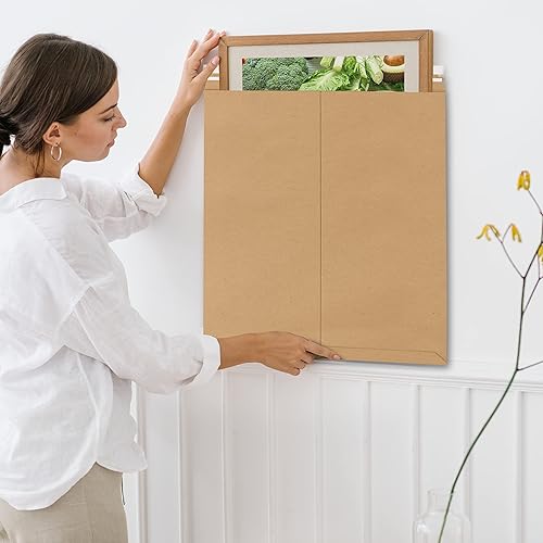 Vista 7 de Sobres rígidos de papel kraft marrón natural, 20 x 27 pulgadas. Paquete de 5 sobres de cartón. Sobres resistentes y planos con cierre autosellado.