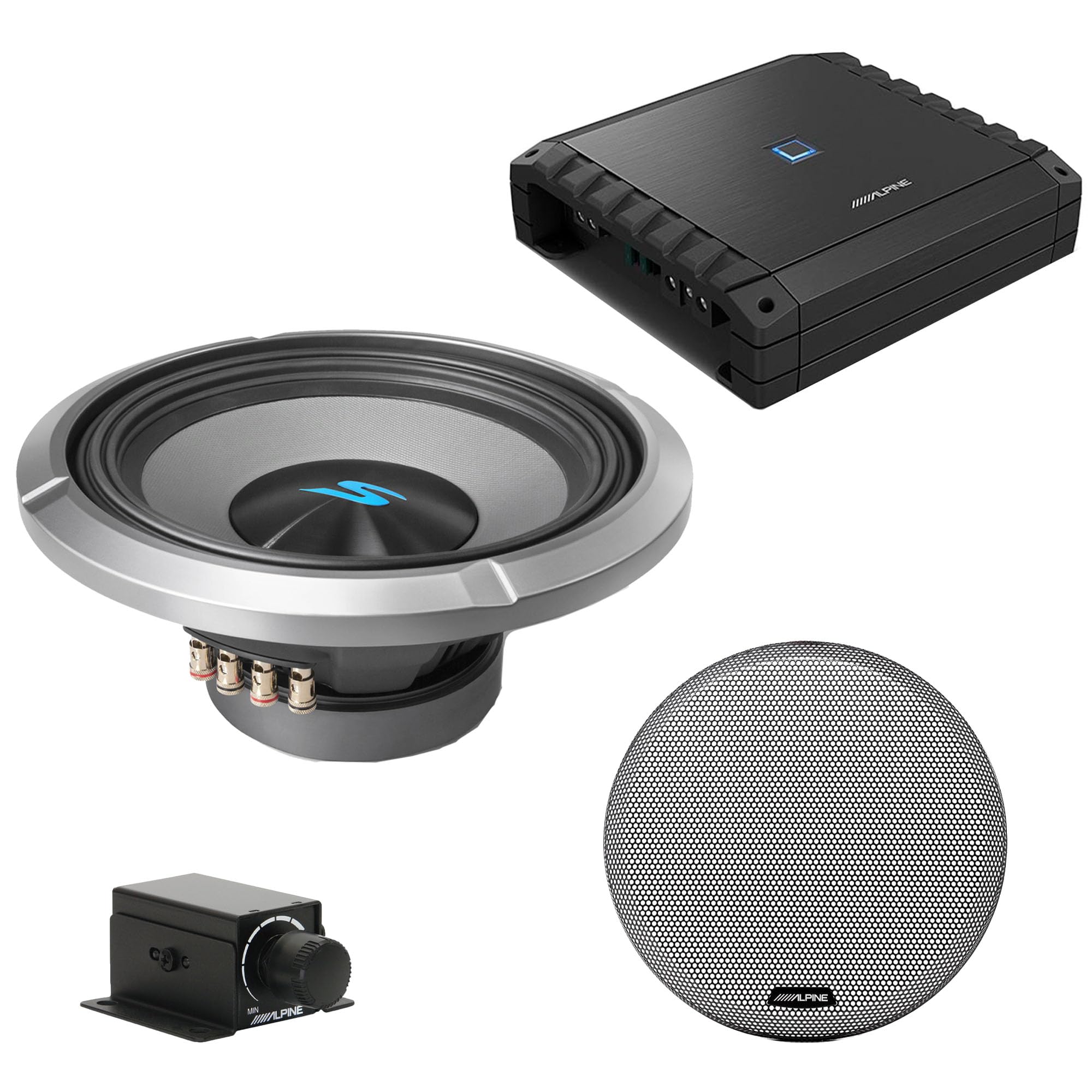 Alpine S2-A60M S-Series Class-D Amp, S2-W12D2 12