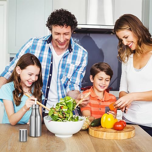 Miniatura 6 de Botella dispensadora de aceite de oliva de acero inoxidable a prueba de fugas, decantador de aceite de oliva para cocina (16.9 fl oz17 onzas)