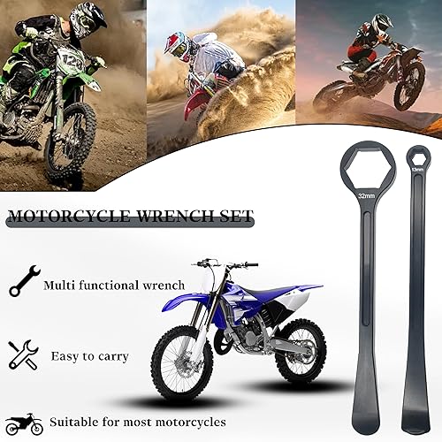 Miniatura 4 de 0.394 in0.39''0.512 in0.51''0.866 in0.87''1.063 in1.06''1.260 in1.26''Kit de herramienta de palanca de hierro para motocicleta, kit de llave para