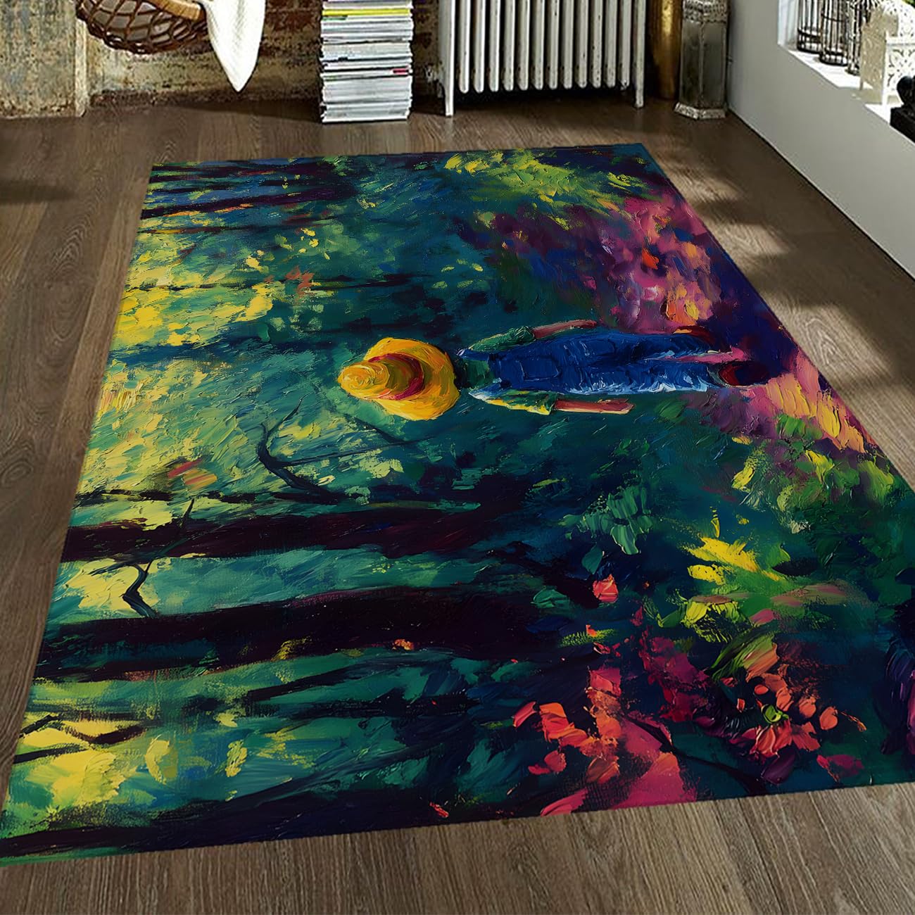 Tapis extra large poil bas lavable salon et chambre 180x270