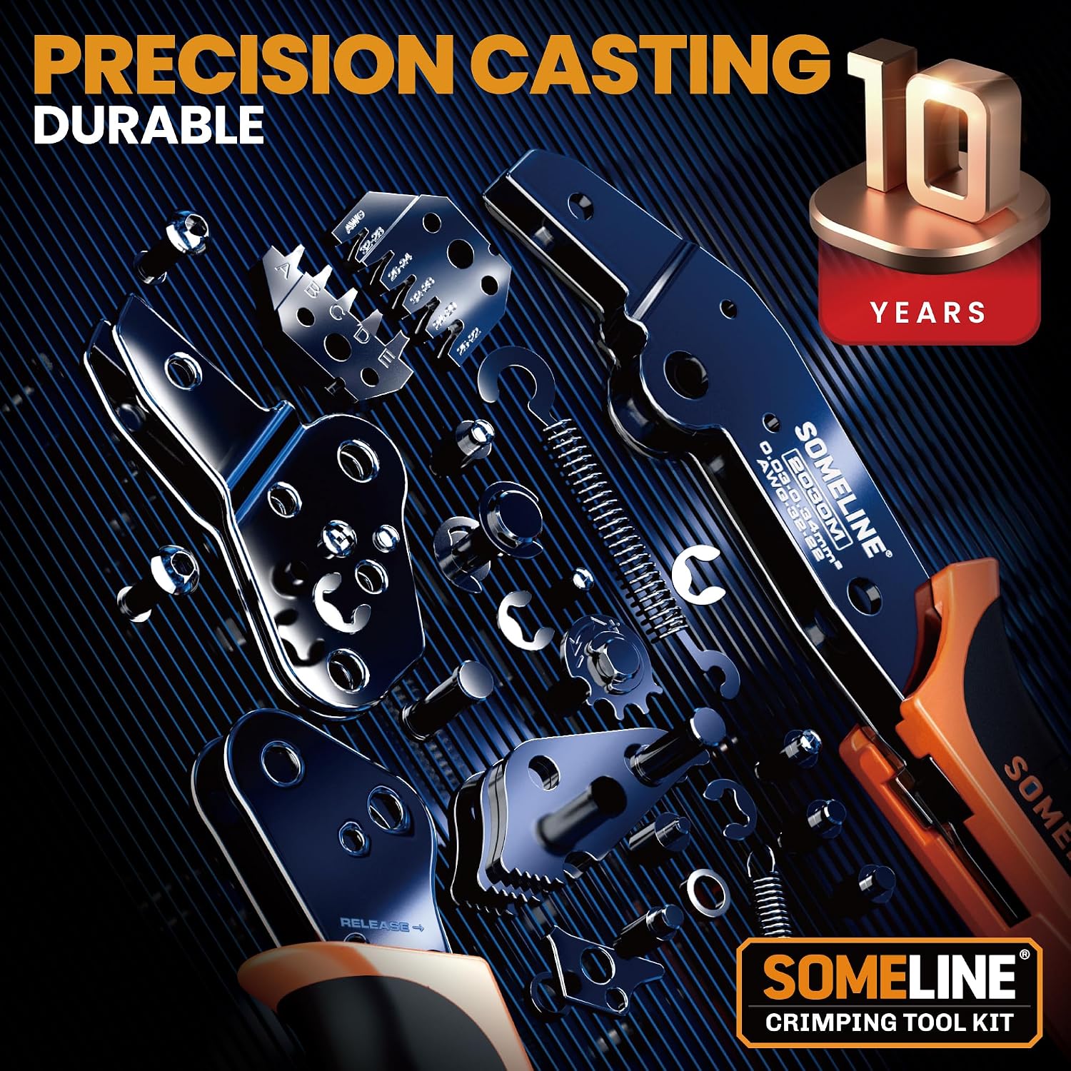 SOMELINE Crimp Tool Connector Kit, 30 Types, 32-20 AWG Crimper, JST-PH 2.0mm/XH 2.5mm/Du Pont 2.54mm Connector kit, Crimping Pliers for JST, Du pont, KF2510, Molex, TE Series