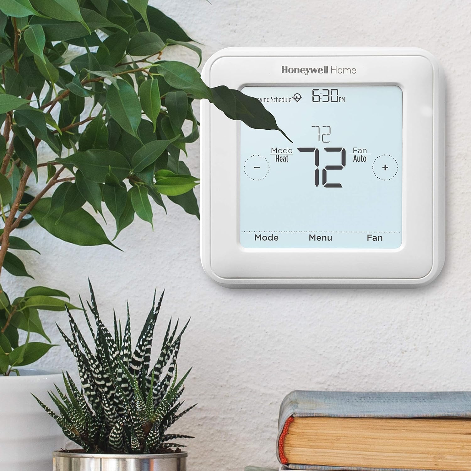 Honeywell Home RENEWRTH8560D 7-Day Programmable Touchscreen Thermosat and CG511A Medium Thermostat Cover Guard