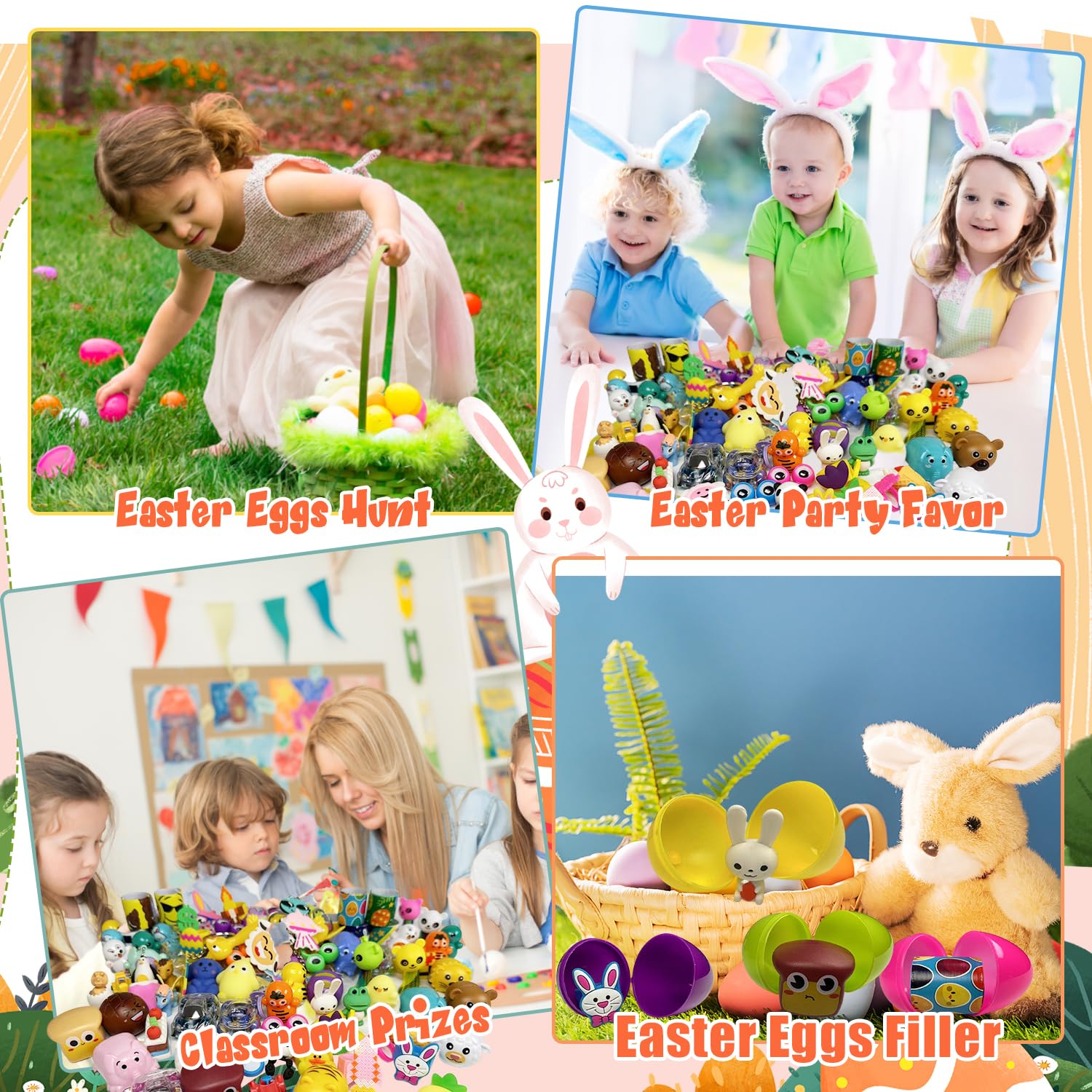 100pcs Easter Egg Fillers, Easter Egg Stuffers, Small
