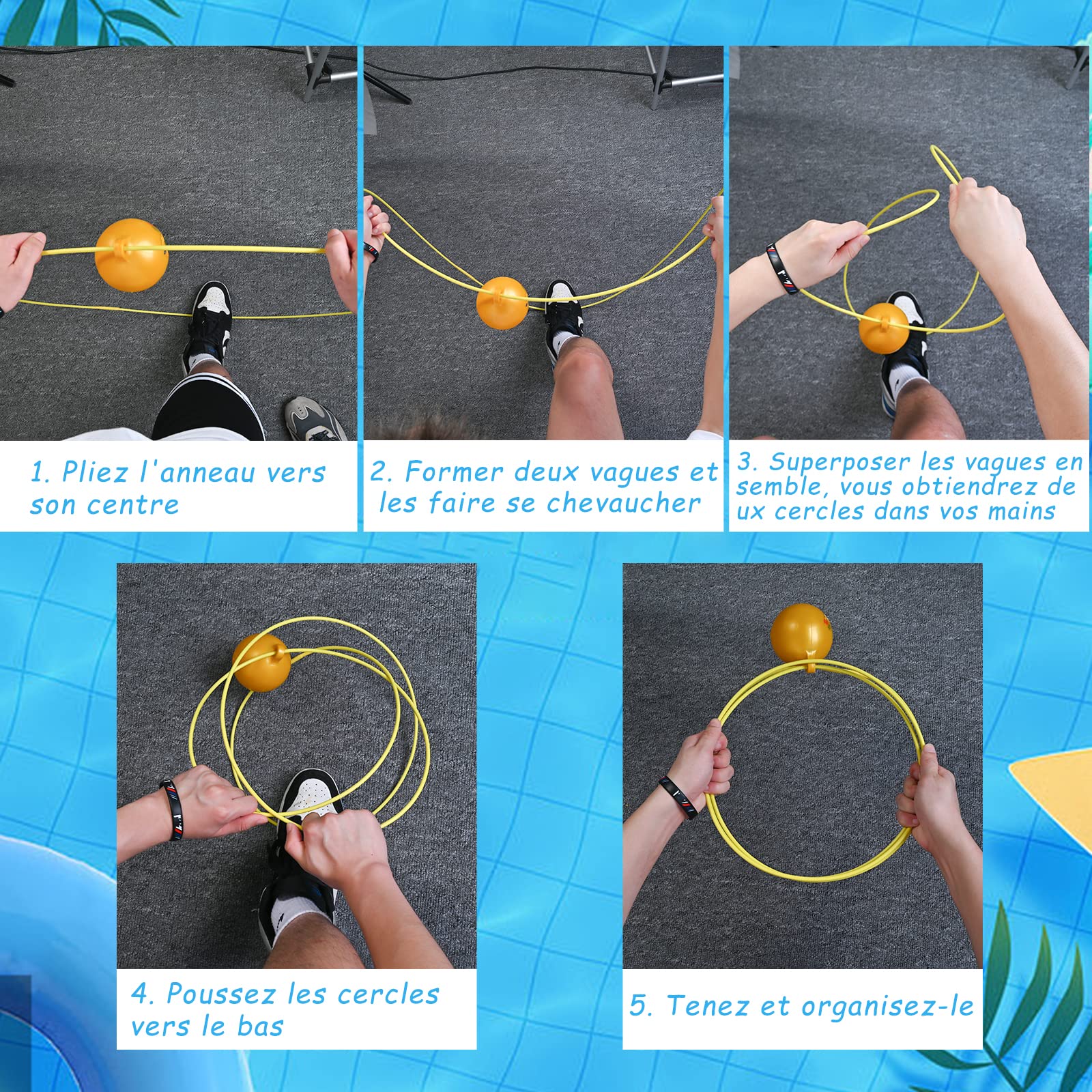 faburo 20Pcs Jouets de Plongée inclure Anneaux de Plongée * 2, Diamant de plongée * 10, Dauphin * 3, Algues * 3, Sac de Rangement * 1, Pompe * 1, Jouets de plongée pour Piscine d'été pour Enfants