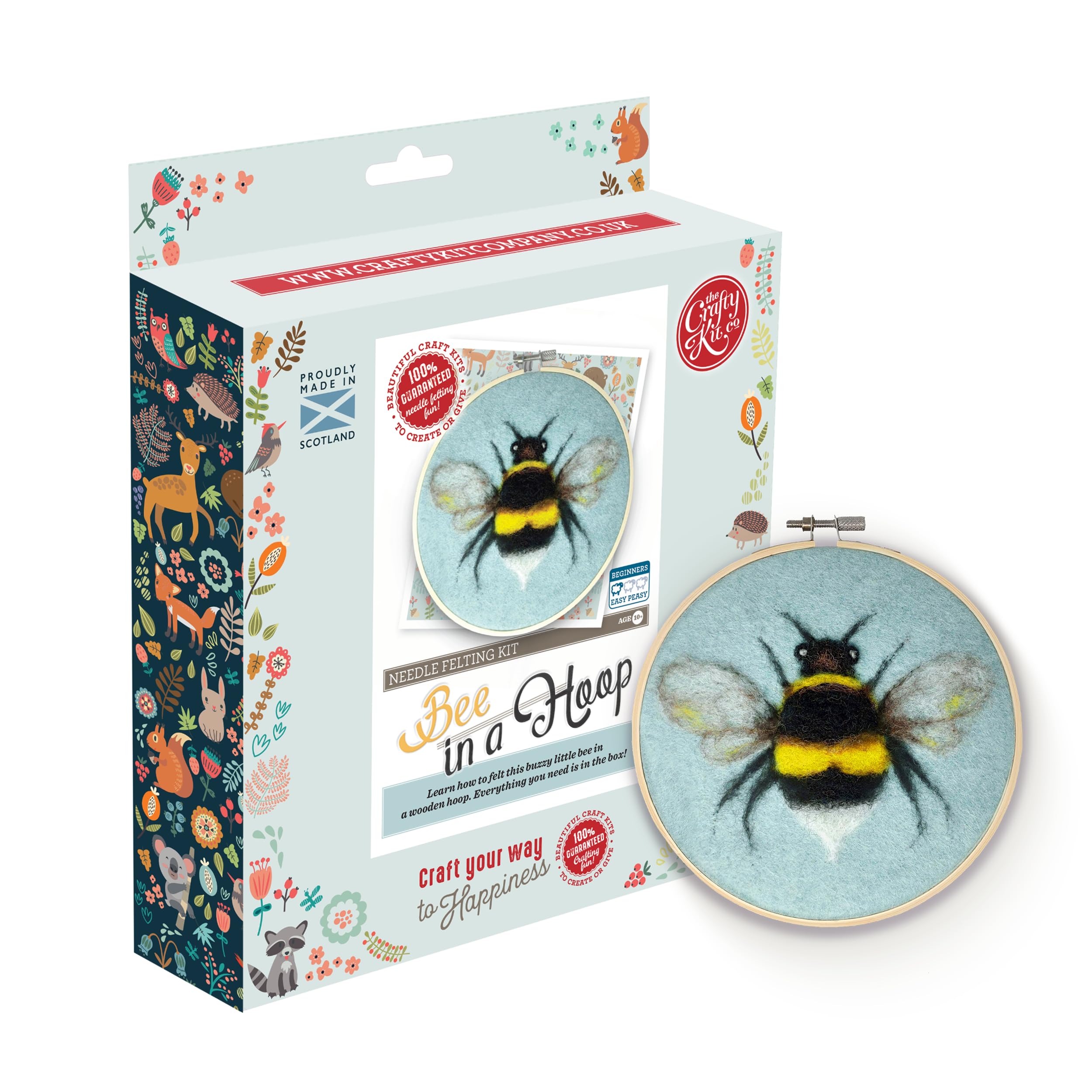 Bee In A Hoop Needle Felting Kit