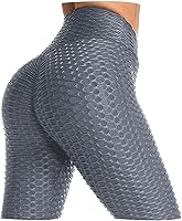 Vista 13 de AIMILIA - Leggings deportivos sexys para mujer, de cintura alta, anti-celulitis, con control de abdomen y levantamiento de glúteos, ideales