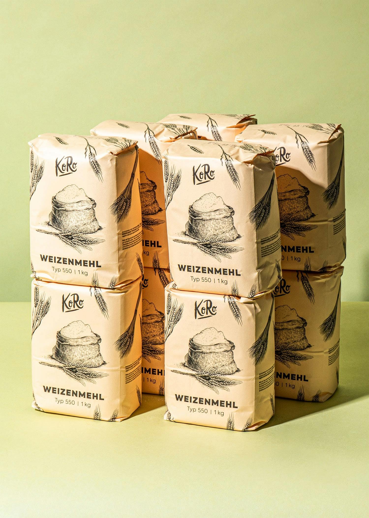 KoRo - Farina di grano tipo 0 | 10 x 1 kg
