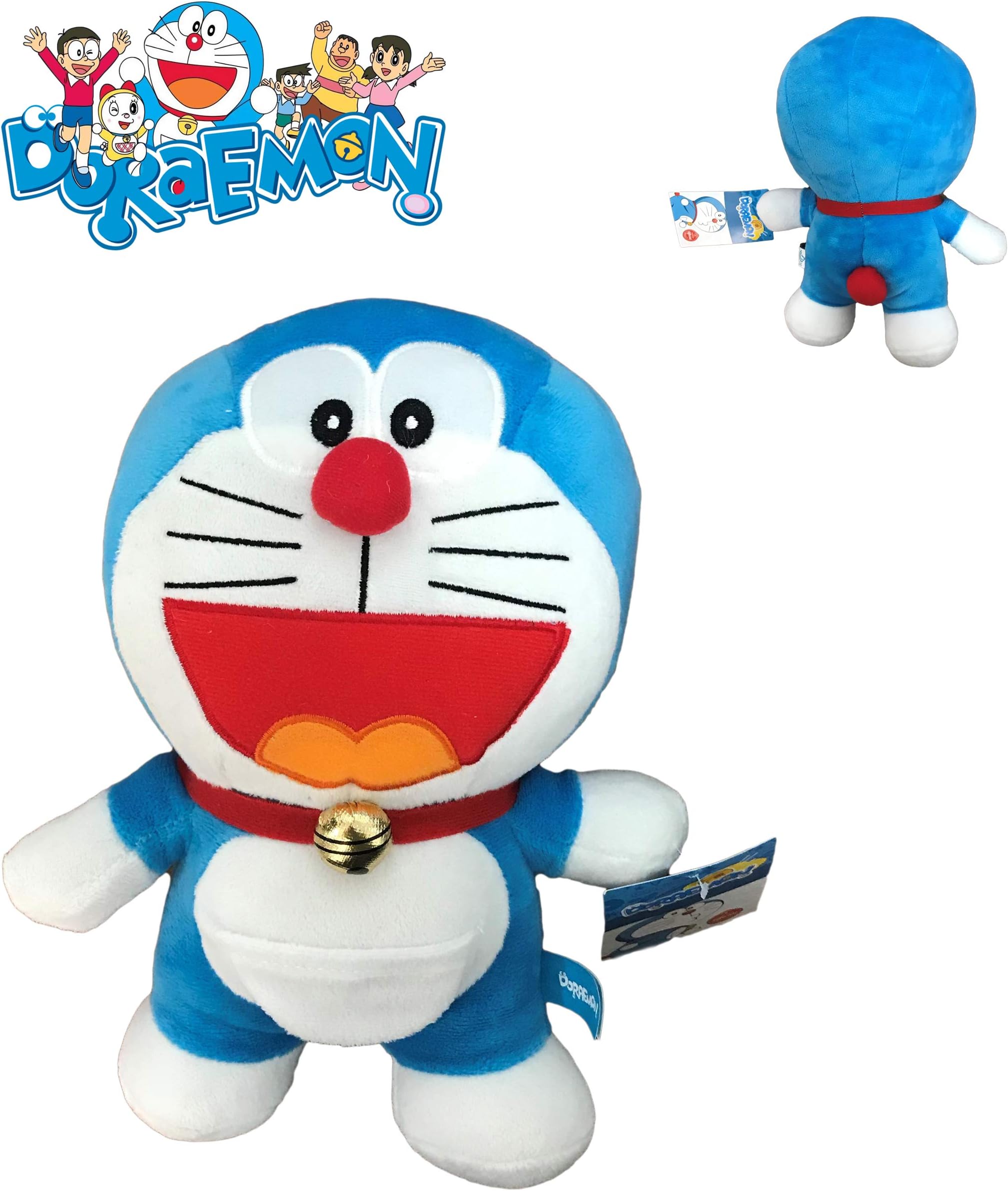 Plush of DORAEMON Robot Cat OPEN MOUTH Laughing Version 20cm ( 8" ) - Original and OFFICIAL