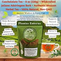Vista 4 de Té Cuachalalate – 8 oz (226g) – Corteza de Juliana Adstringens silvestre – Auténtico té de hierbas mexicanas – 100% natural, sin OMG – Infusión