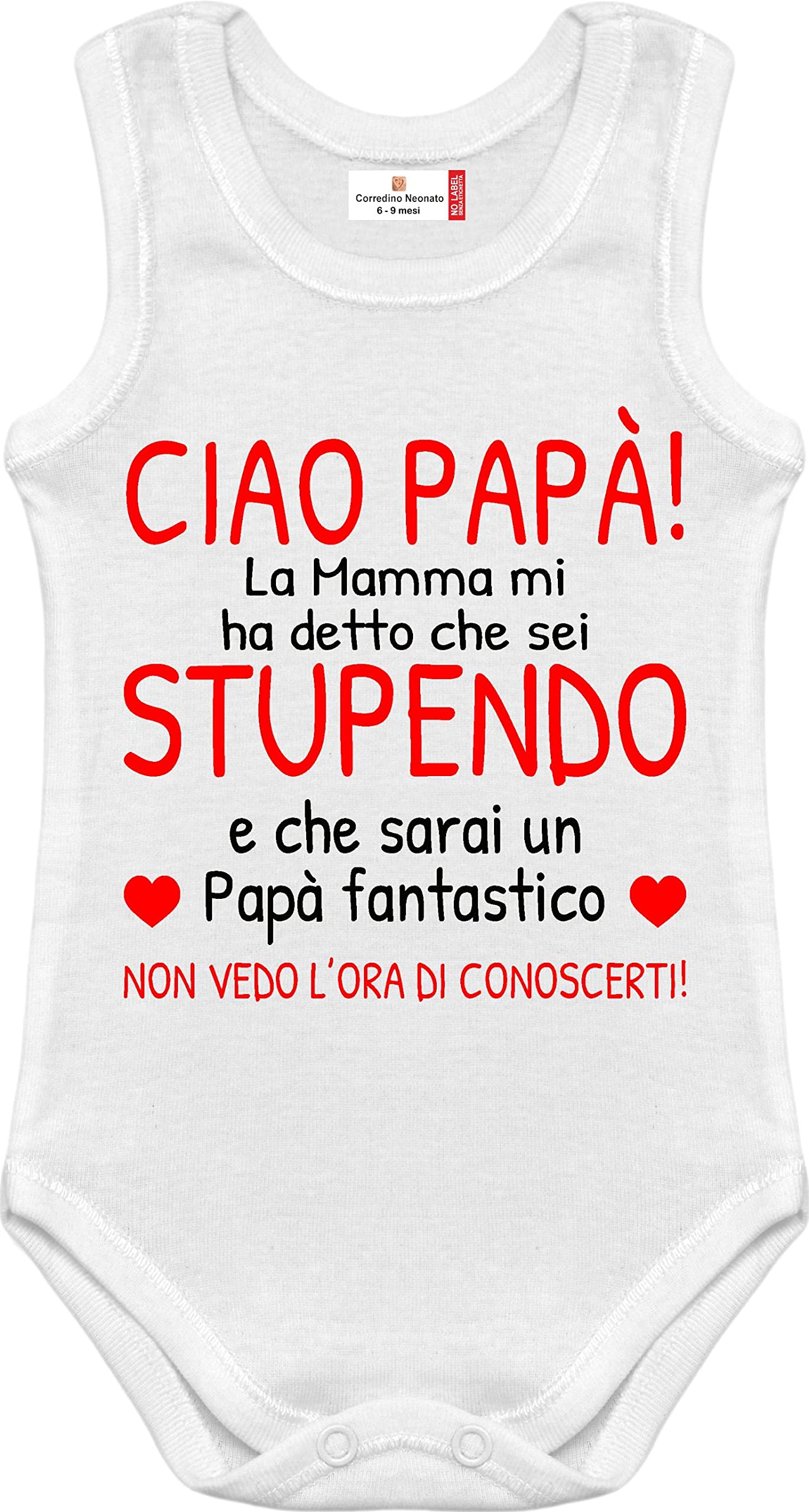 body neonato Papà Stupendo e fantastico Mamma stupenda e meravigliosa regalo nascita