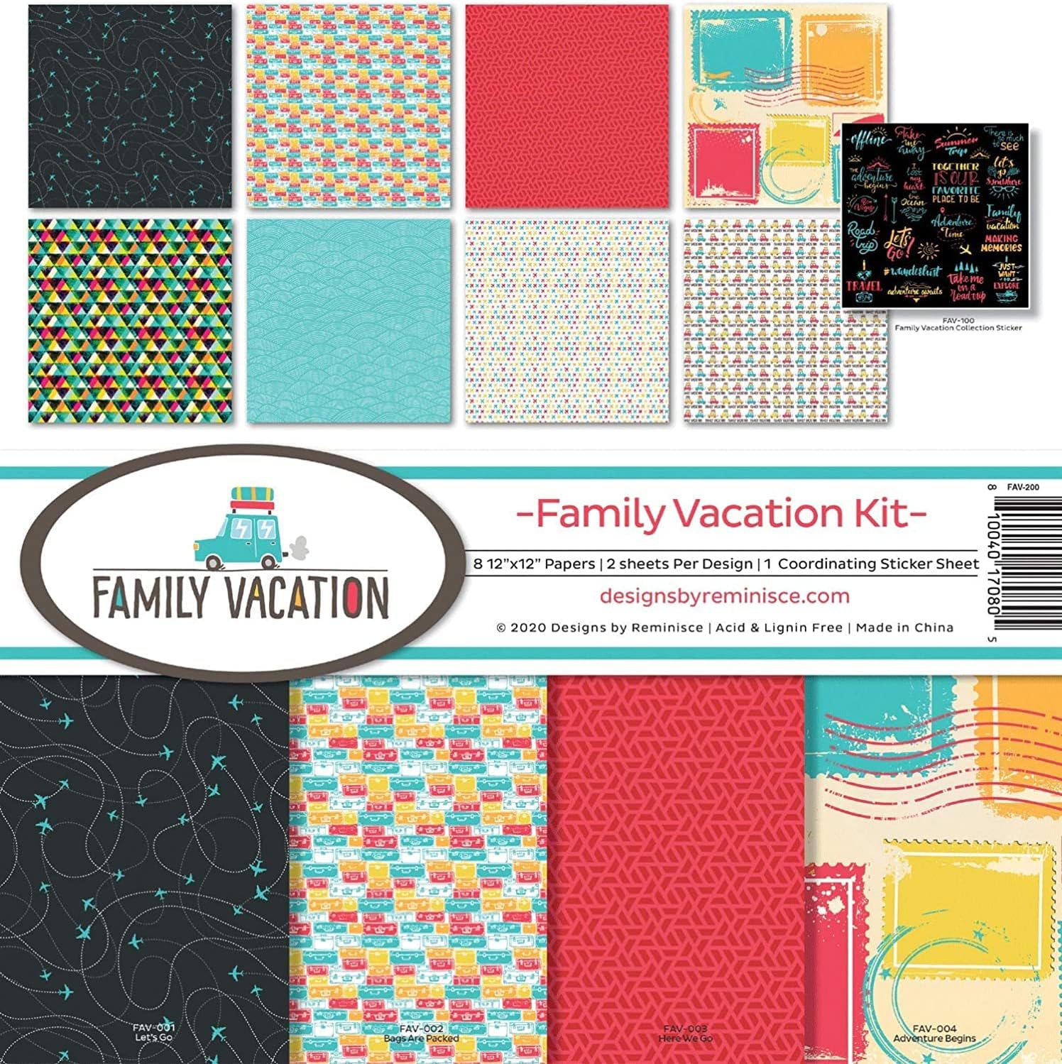Family Vacation Scrapbook Collection Kit