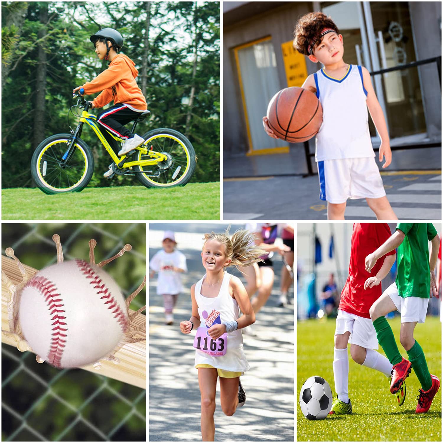 LANBAOSI Tee Shirt de Sport Enfant Garçons à Manches Courtes Chemises de Compression à Séchage Rapide sous-vêtements pour Basketball Football Baseball