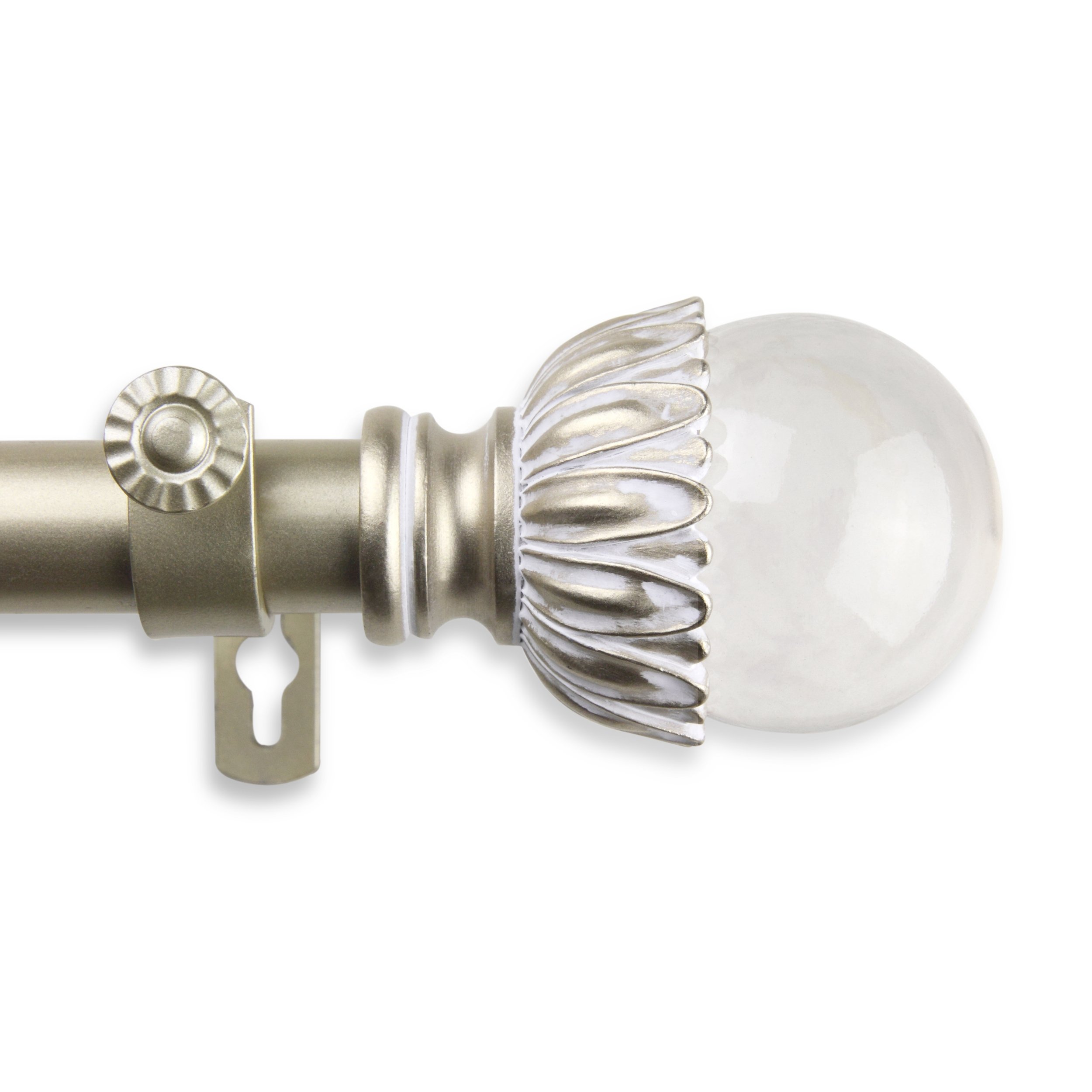 A&F Rod Décor - Reese Curtain Rod 1 inch Diameter, 66-120 inch - Gold