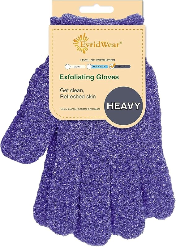 Evridwear Luvas de Banho Esfoliantes em Nylon, Modelo EXF1
