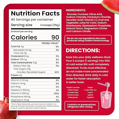 Miniatura 4 de Electrolytes Powder - Isotonic Electrolyte Drink Mix for Energy Boost & Recovery - Hydration Powder to Boost Endurance & Reduce Fatigue