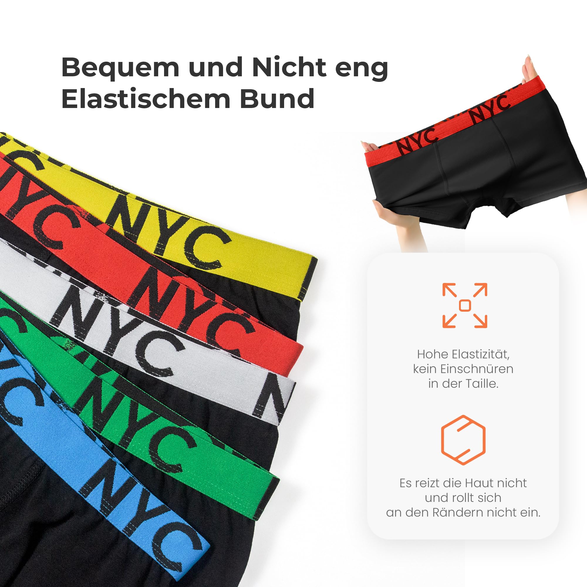 Desanlapi Confezione da 10 Boxer da Bambino in Cotone Nero 158-164 | Cinture colorate,Biancheria Intima Giovanile, Boxer per Ragazzi, Comodi Elastiche e Traspiranti