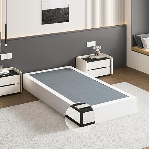 Miniatura 9 de UOMEUR Base de cama King Box Spring de 9 pulgadas, 3000 libras, base de colchón de metal resistente, sin herramientas, fácil montaje, sin ruido 9a