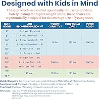 Vista 8 de ECR4Kids Mecedora Bentwood con cojín, muebles para niños, nogal oscuro