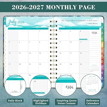 2027 Planner - Planner Weekly and Monthly 2026-2027, Jun 2026 -Jul 2027