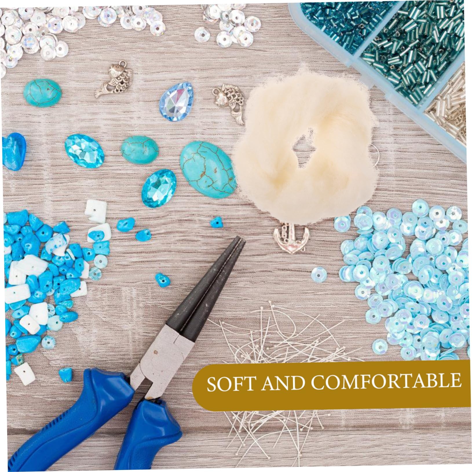 OSALADI Felting Wool Kit DIY Needle Felting Supplies for Craft Projects Soft and Smooth Roving for Beginners and Present Ideas Easy Application for Creative Fun